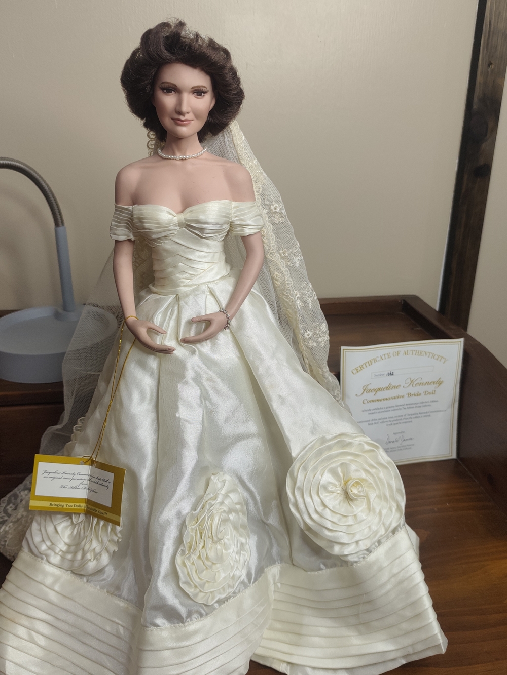 First Lady Jackie Kennedy  Bridal Doll Commemorating  Her Wedding Day In 1953